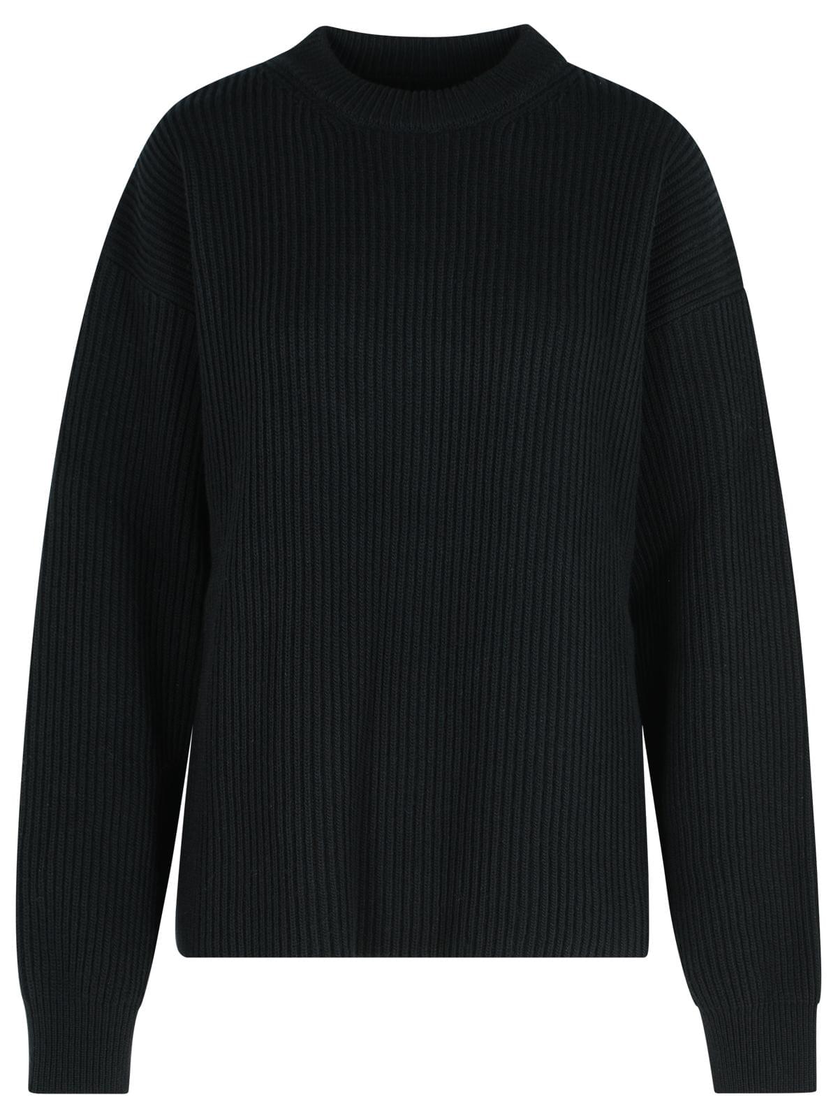 Jil Sander Black Wool Crew Neck Sweater Women