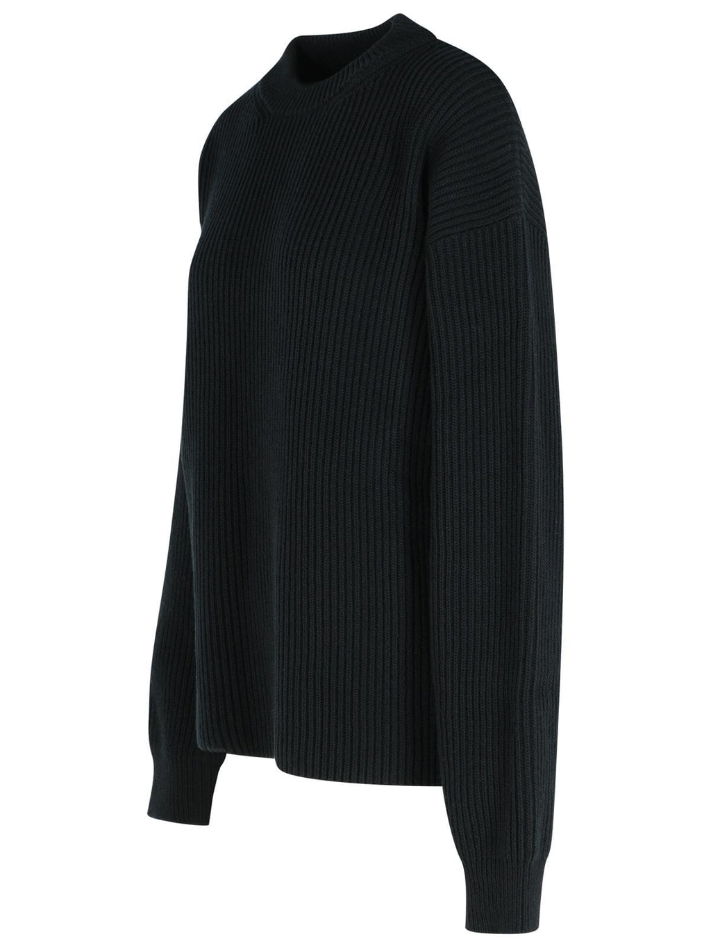 Jil Sander Black Wool Crew Neck Sweater Women