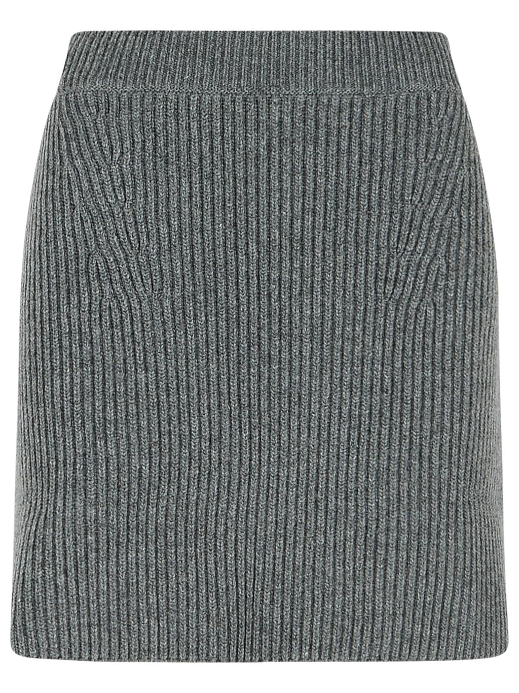 Jil Sander Grey Wool Miniskirt Women