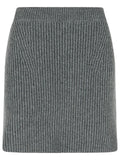 Jil Sander Grey Wool Miniskirt Women