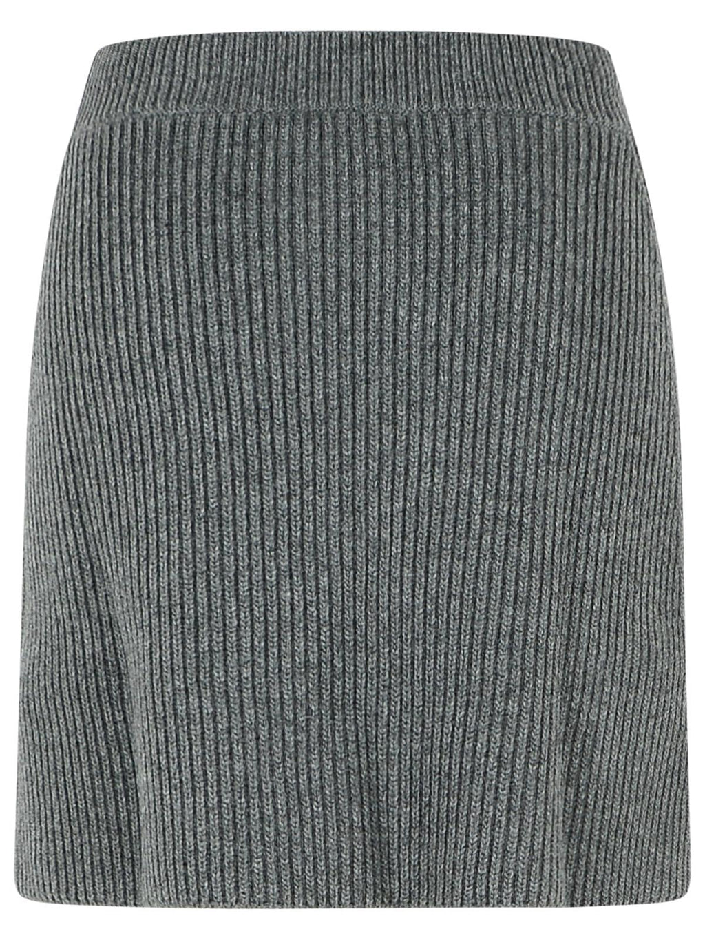 Jil Sander Grey Wool Miniskirt Women