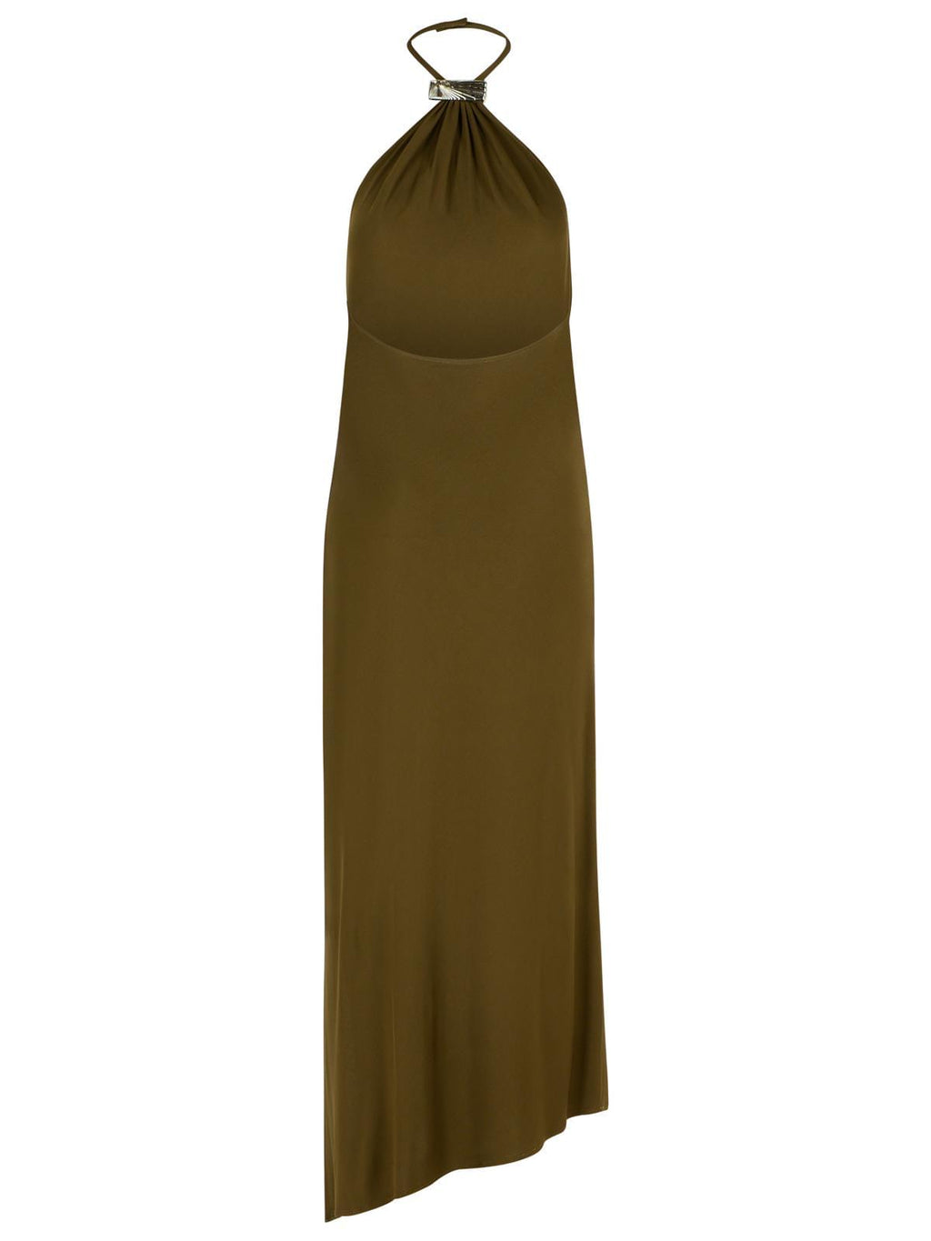 The Attico Green Viscose Dress Women