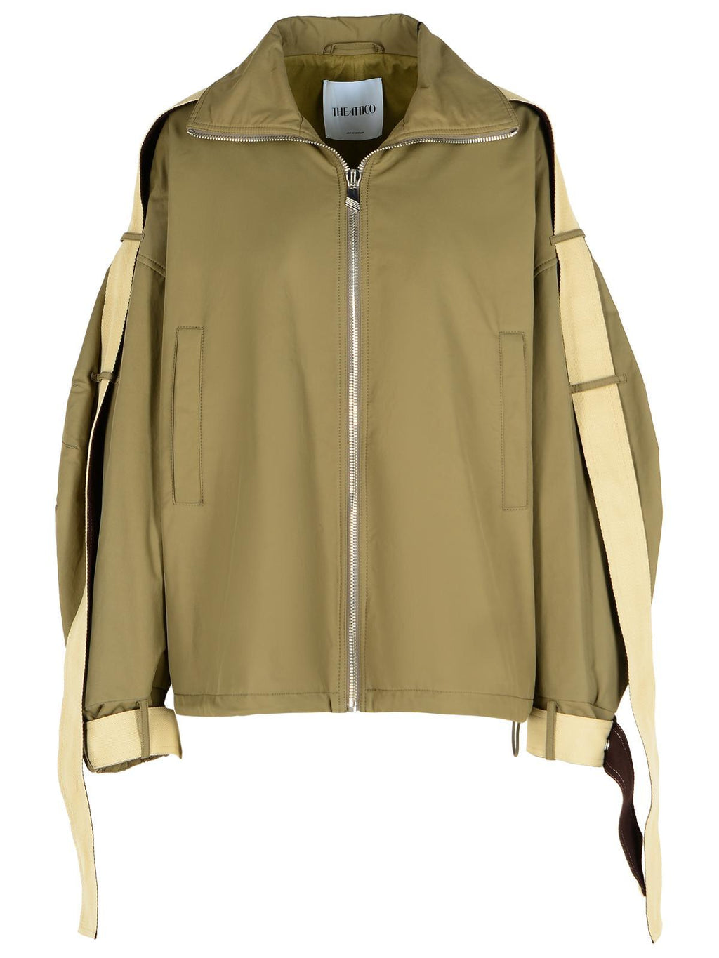 The Attico Green Cotton Blend Jacket Women
