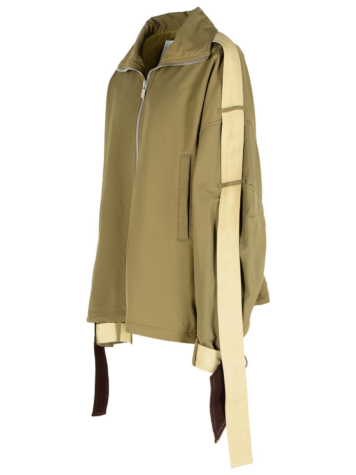 The Attico Green Cotton Blend Jacket Women