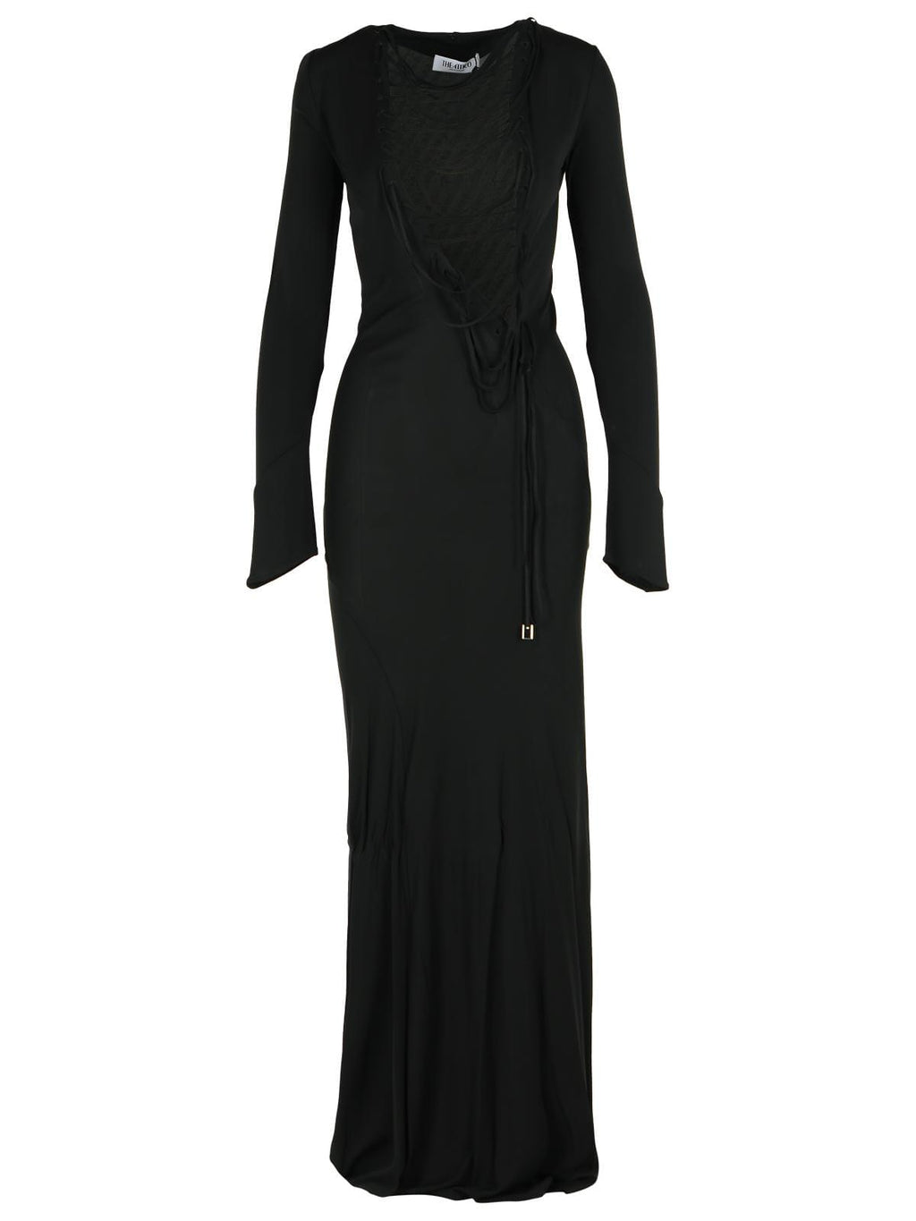 The Attico Black Viscose Dress Women