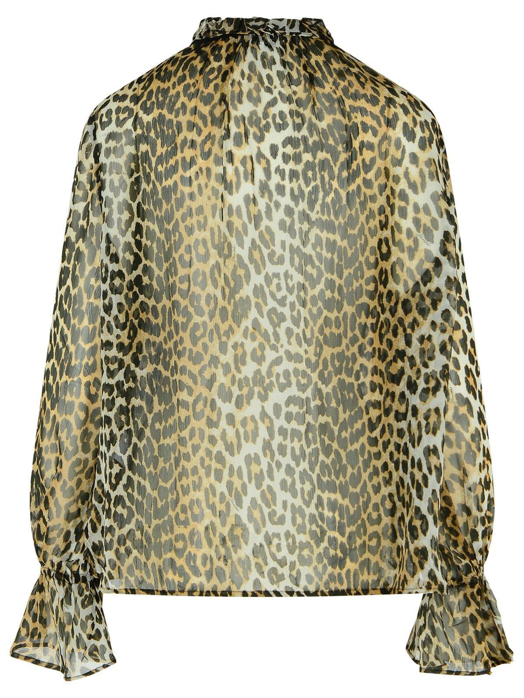 Ganni Leopard Print Viscose Shirt Women