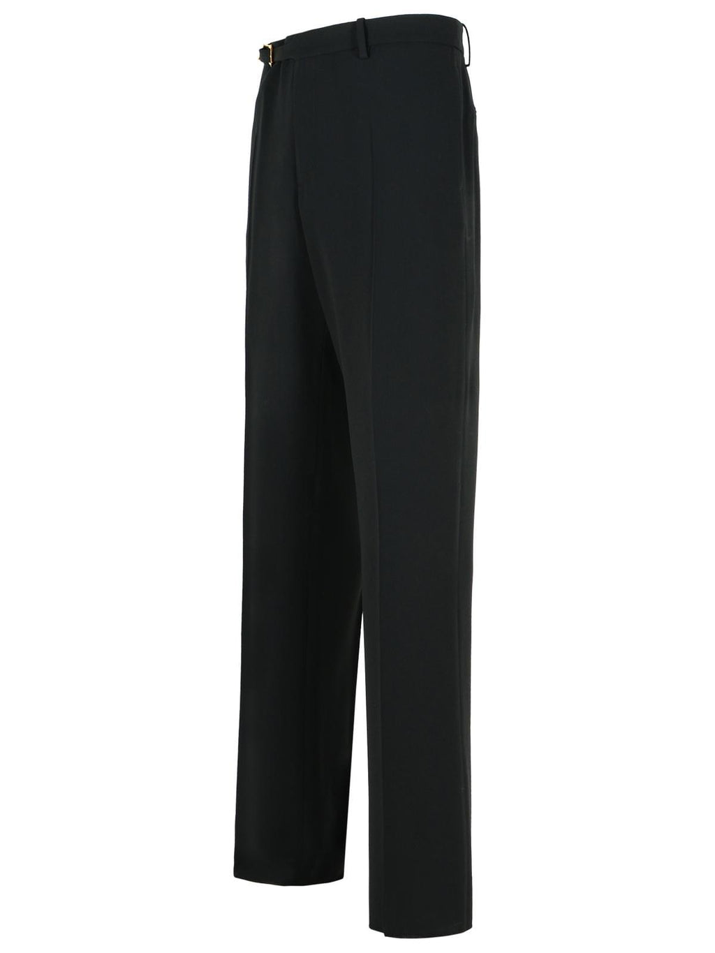 Versace Black Virgin Wool Blend Patalone Men