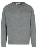 Jil Sander Grey Virgin Wool Blend Sweater Men