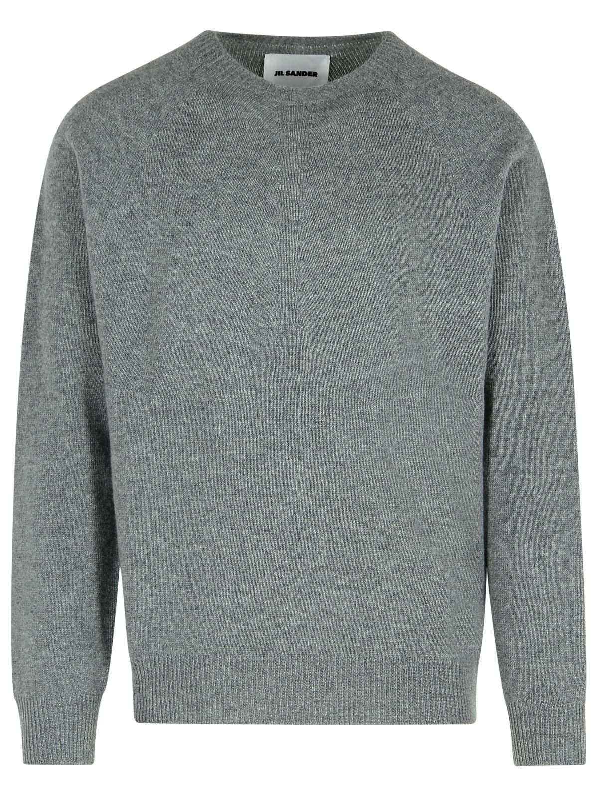 Jil Sander Grey Virgin Wool Blend Sweater Men