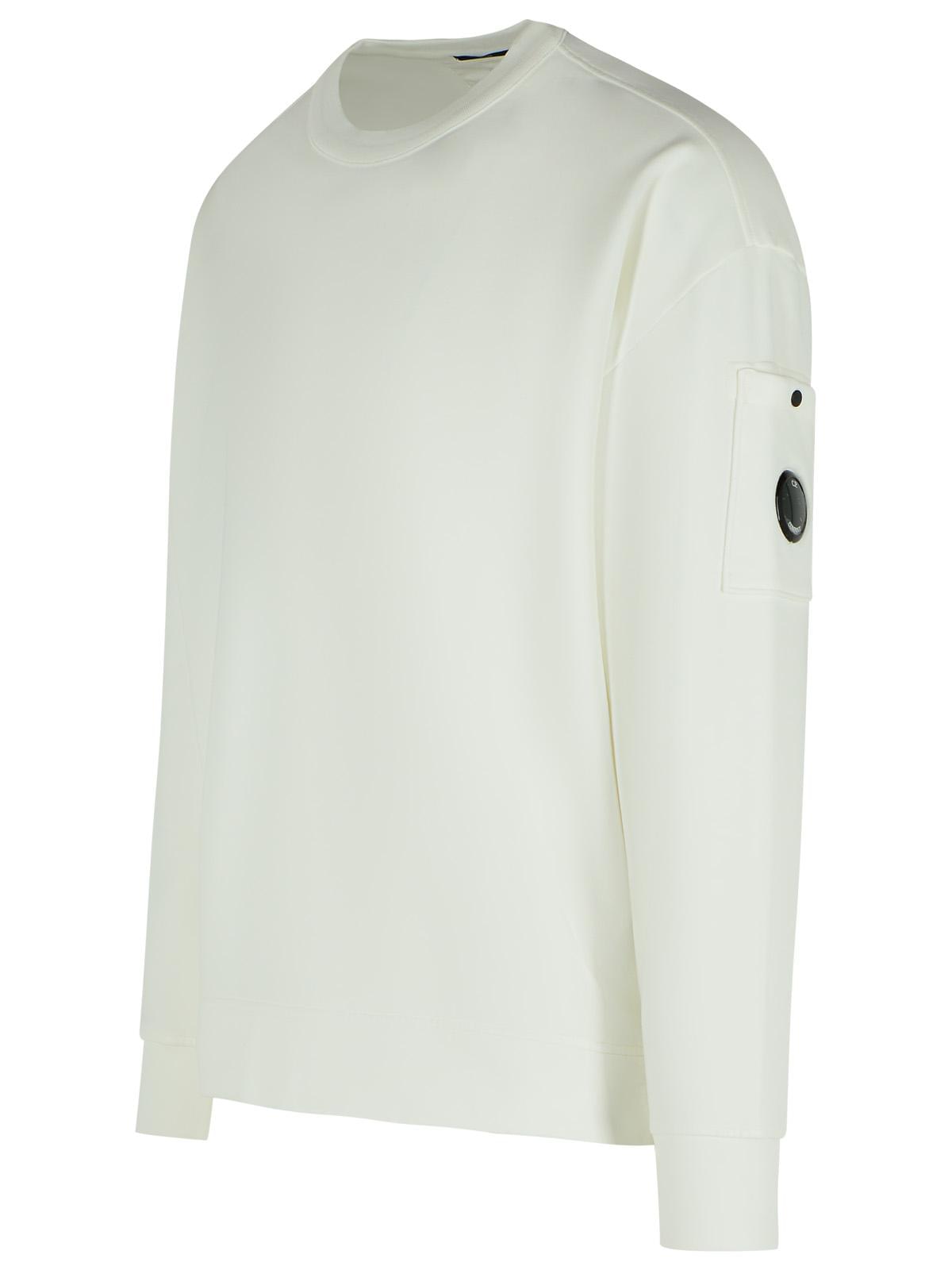 C.P. Company 'Emerized' White Cotton Sweatshirt Men