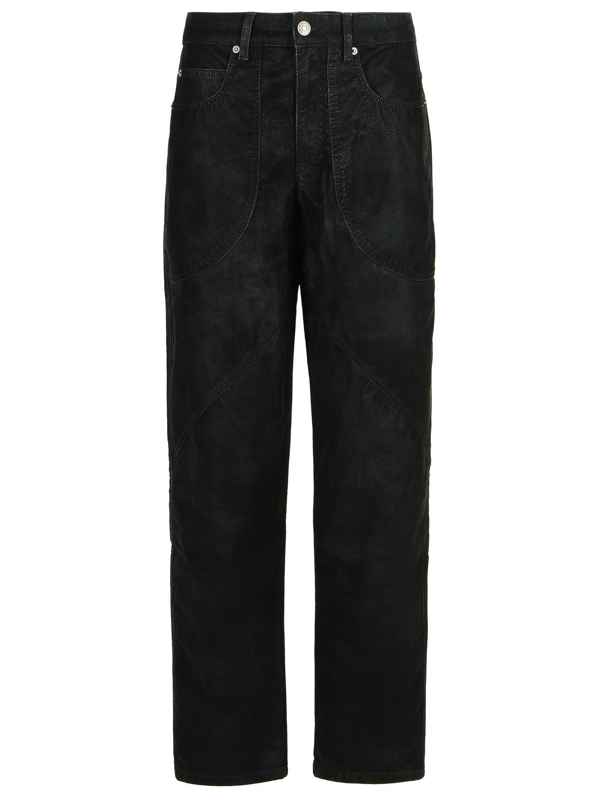 Isabel Marant Etoile 'Kelvina' Black Faux Leather Pants Women