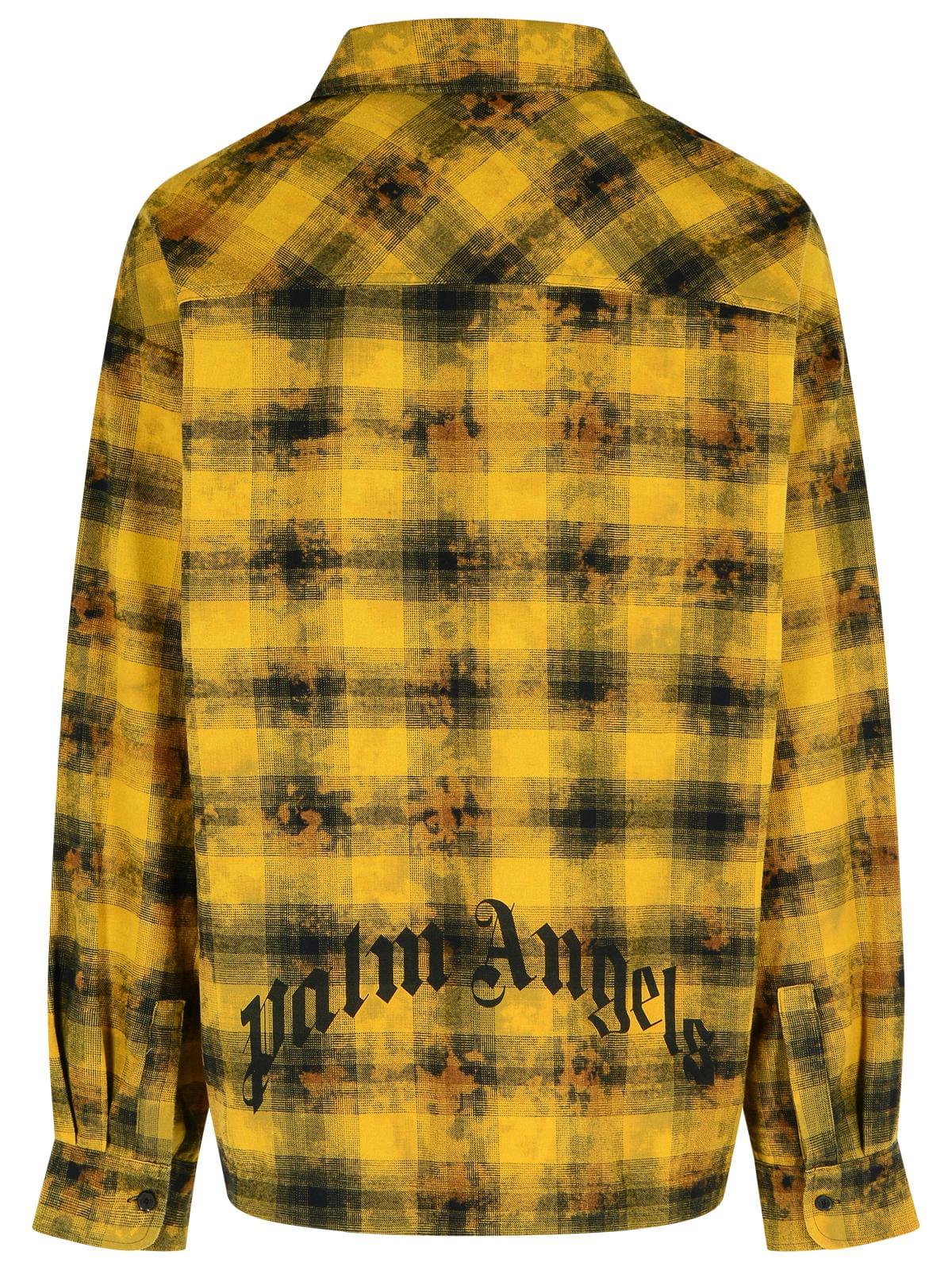 Palm Angels 'Army Green' Cotton Blend Shirt Men