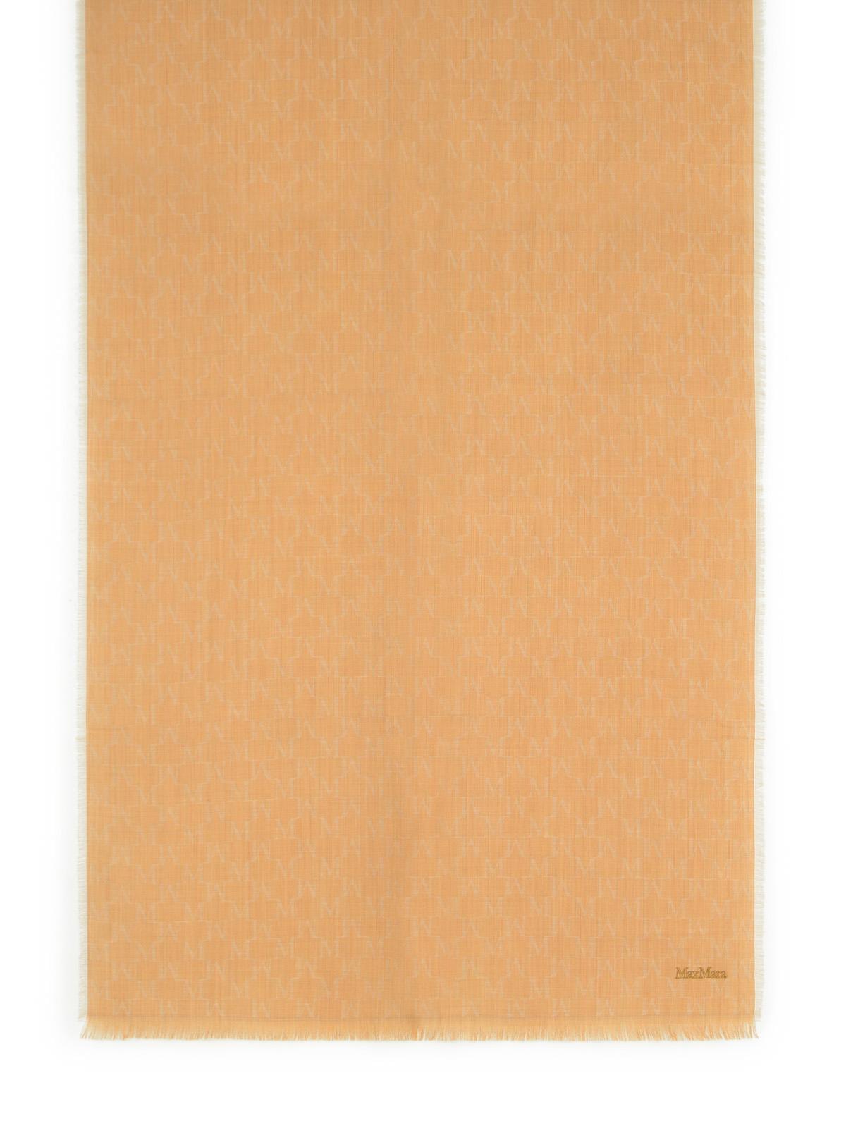 Max Mara 'Magico' Camel Virgin Wool Scarf Women