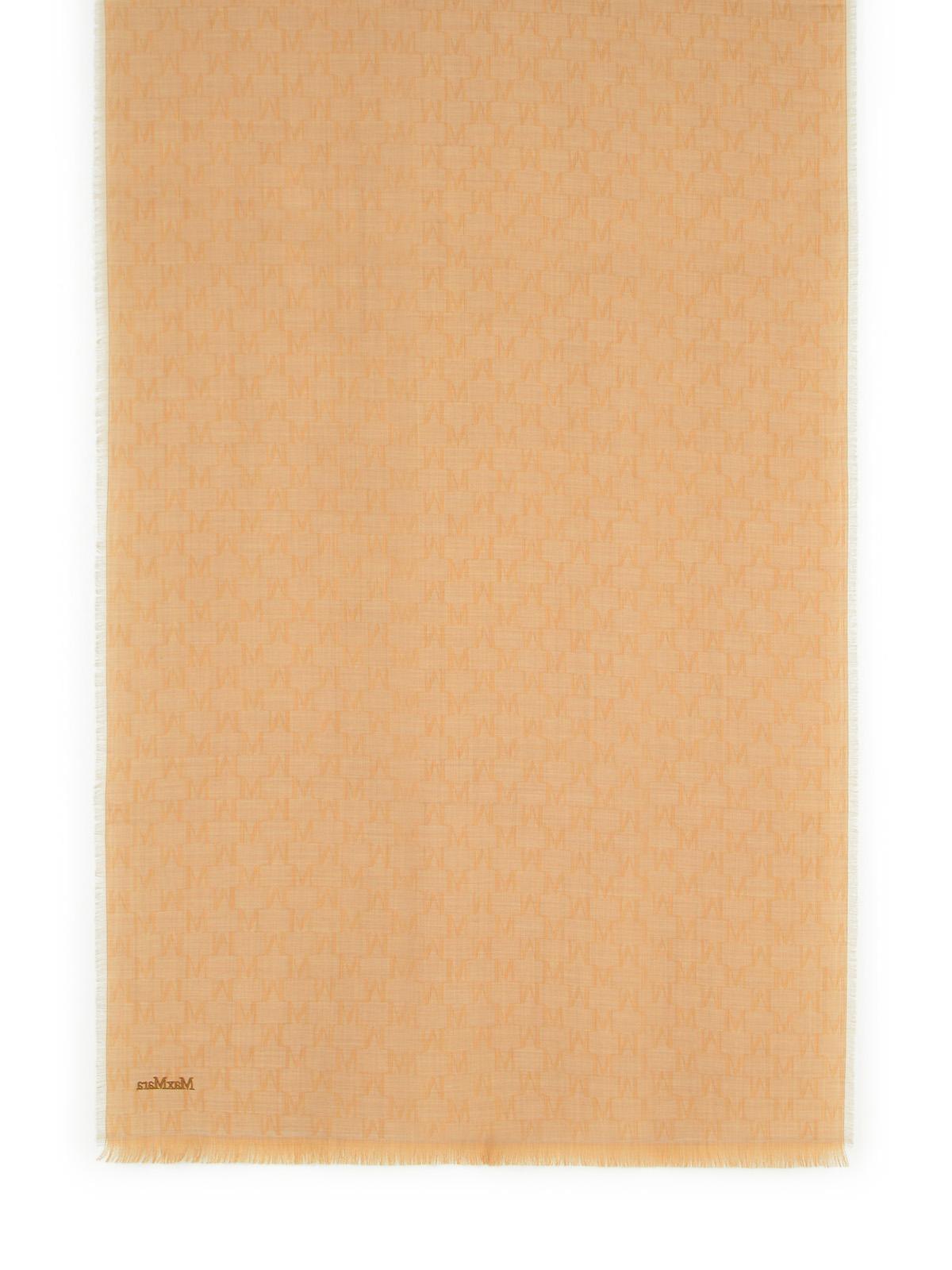 Max Mara 'Magico' Camel Virgin Wool Scarf Women