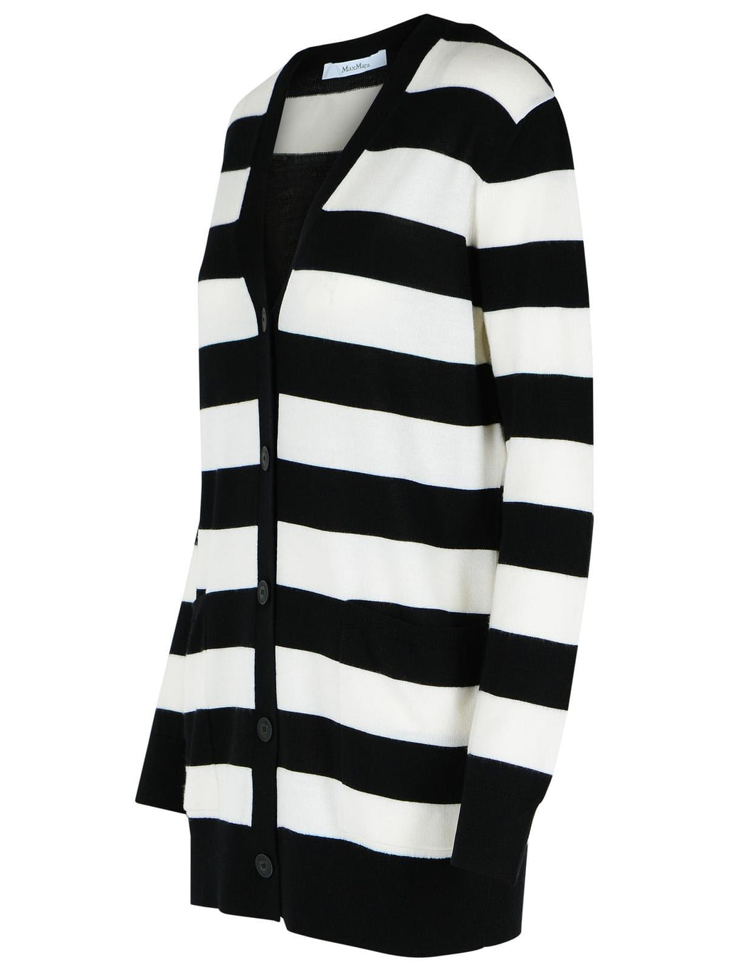 Max Mara 'Fiemme' Two-Tone Virgin Wool Cardigan Women