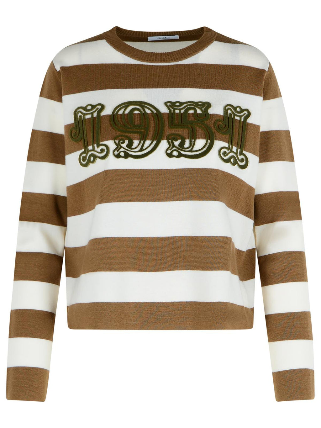 Max Mara 'Viterbo' Virgin Wool Hazelnut Sweater Women