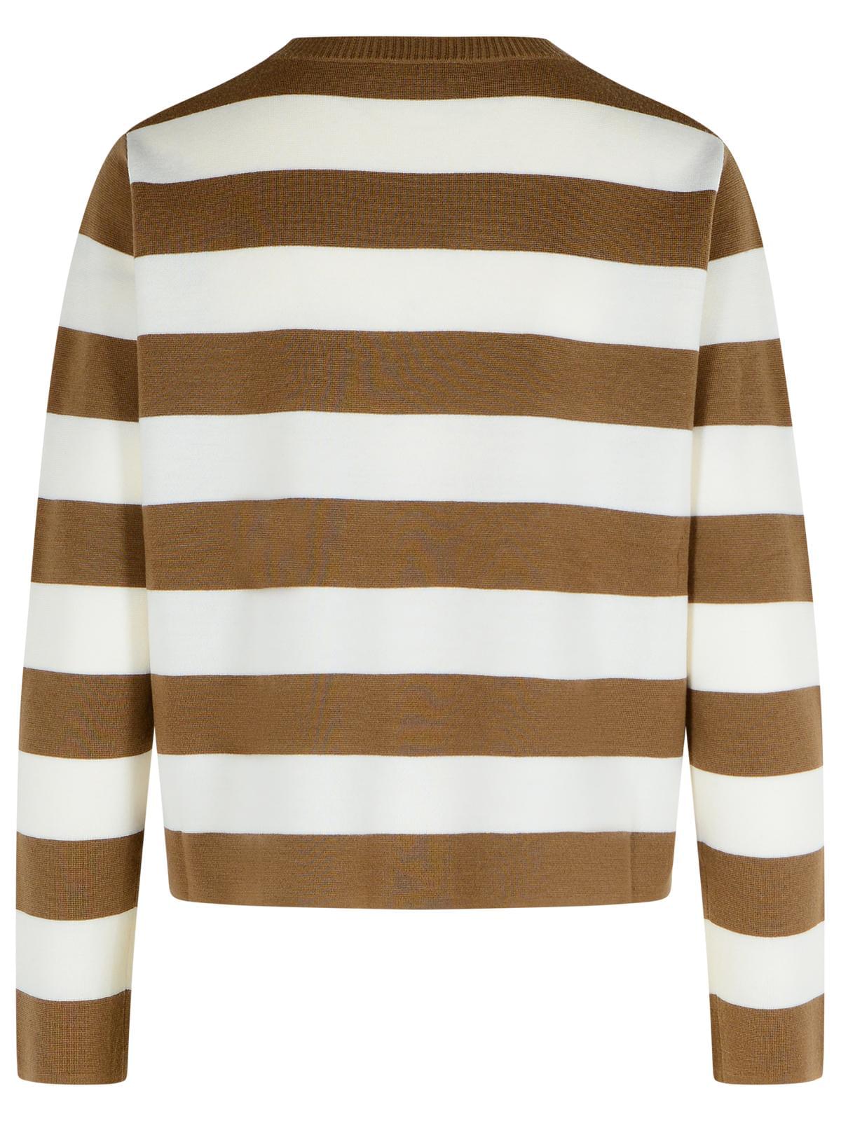 Max Mara 'Viterbo' Virgin Wool Hazelnut Sweater Women
