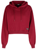 Rotate Burgundy Cotton Sweatshirt Women