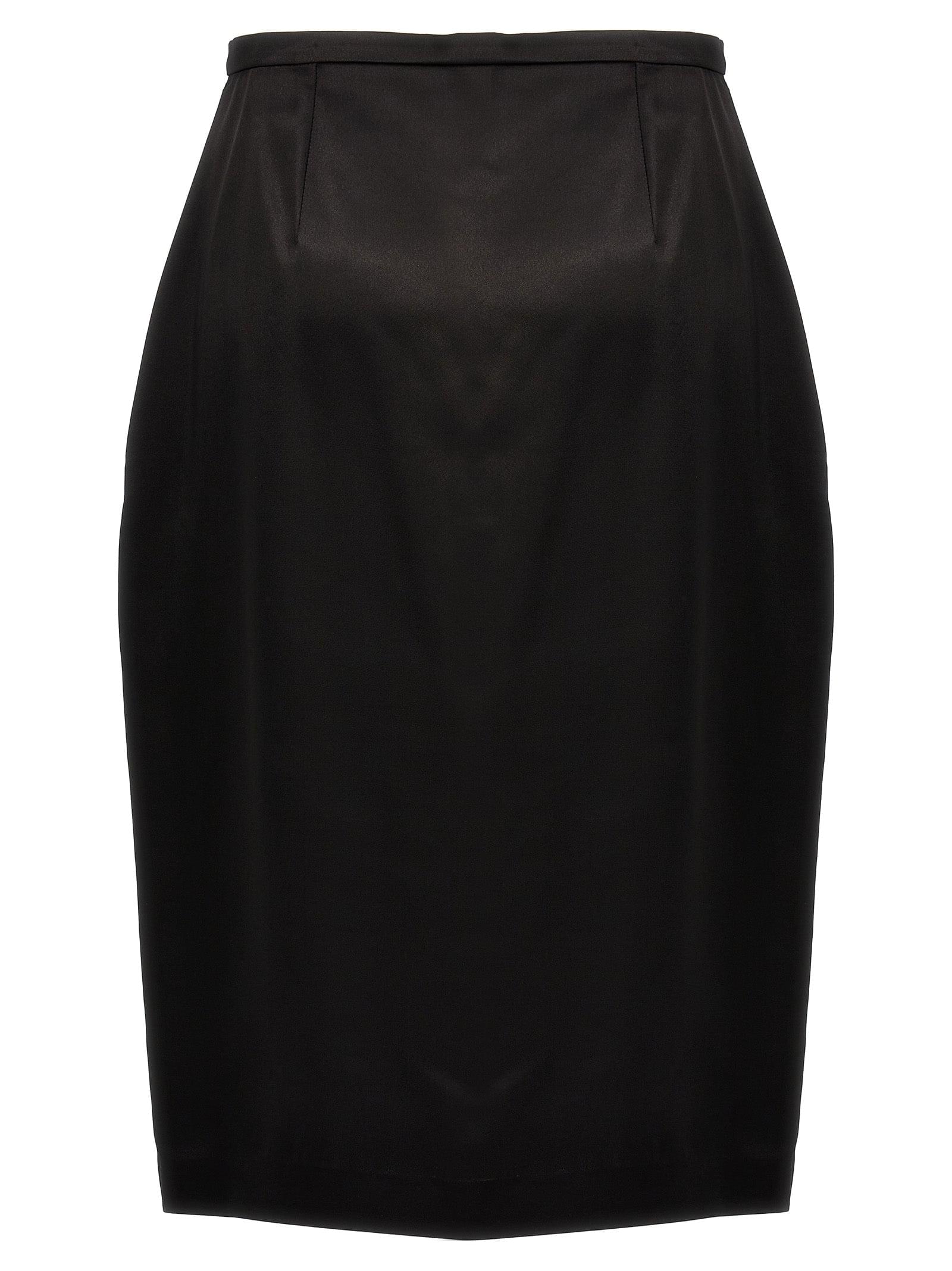 Saint Laurent Women Satin Skirt
