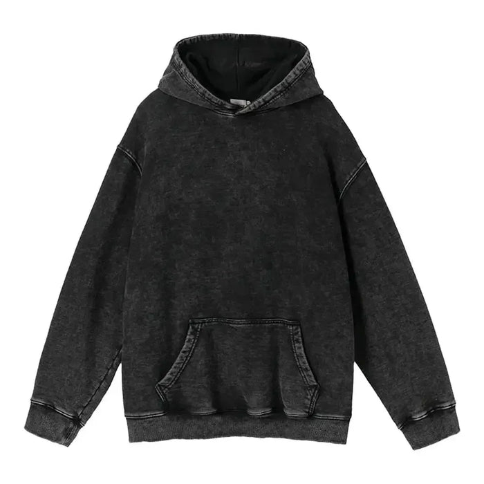 Vintage Faded Black Hoodie