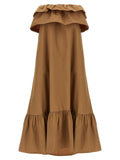 Saint Laurent Women Flounce Dress