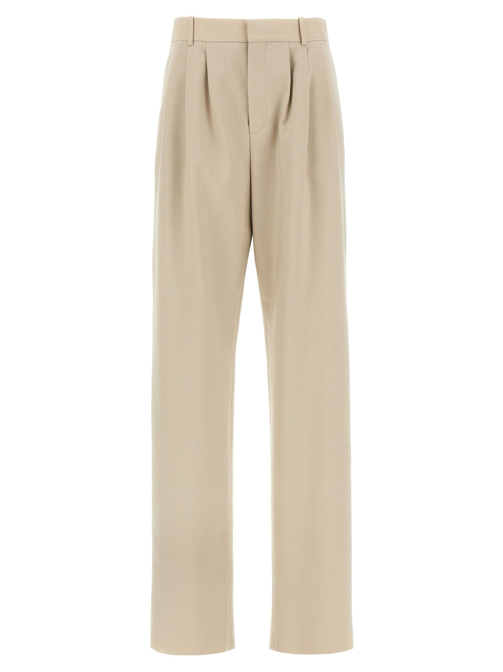Saint Laurent Women Pleat Pants