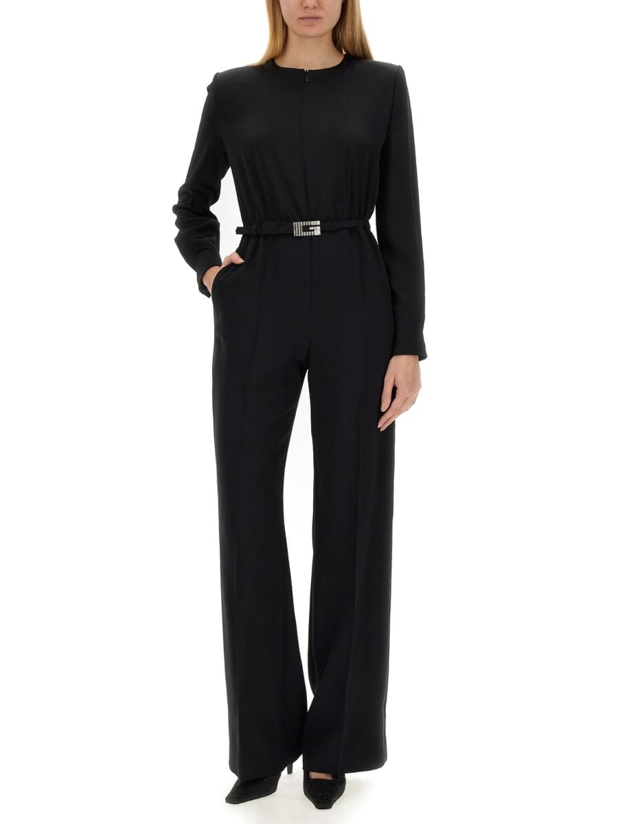 Gucci Women Viscose Jumpsuit With Belt