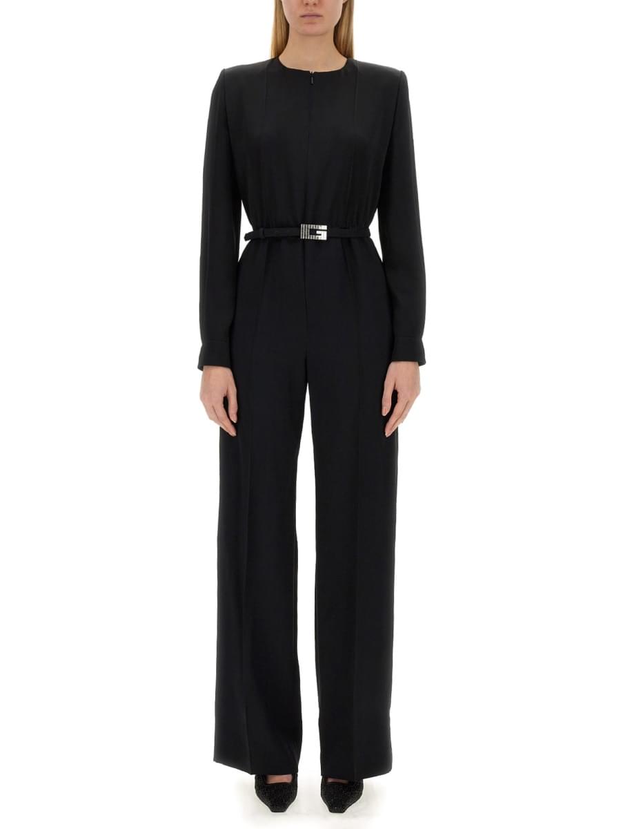 Gucci Women Viscose Jumpsuit With Belt