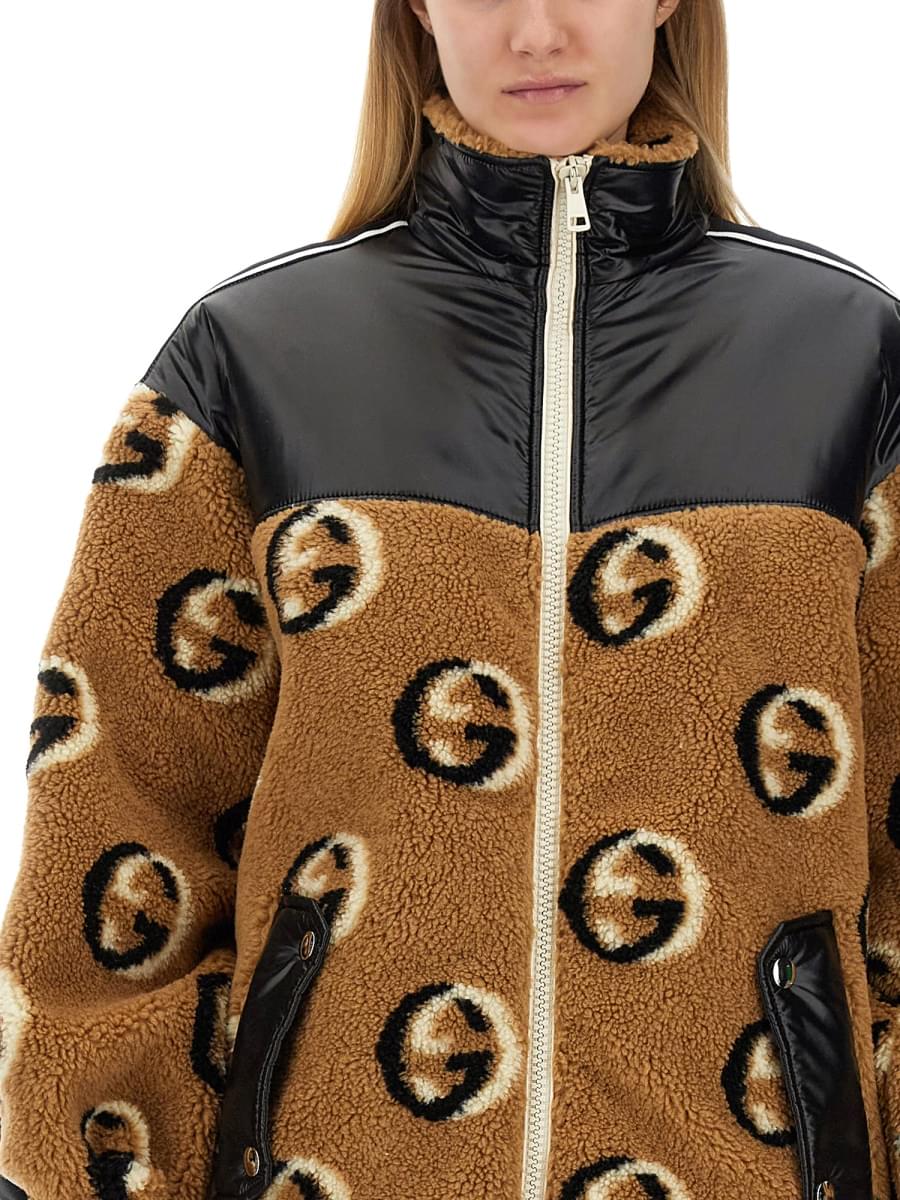 Gucci Women Jacquard Zipper Jacket