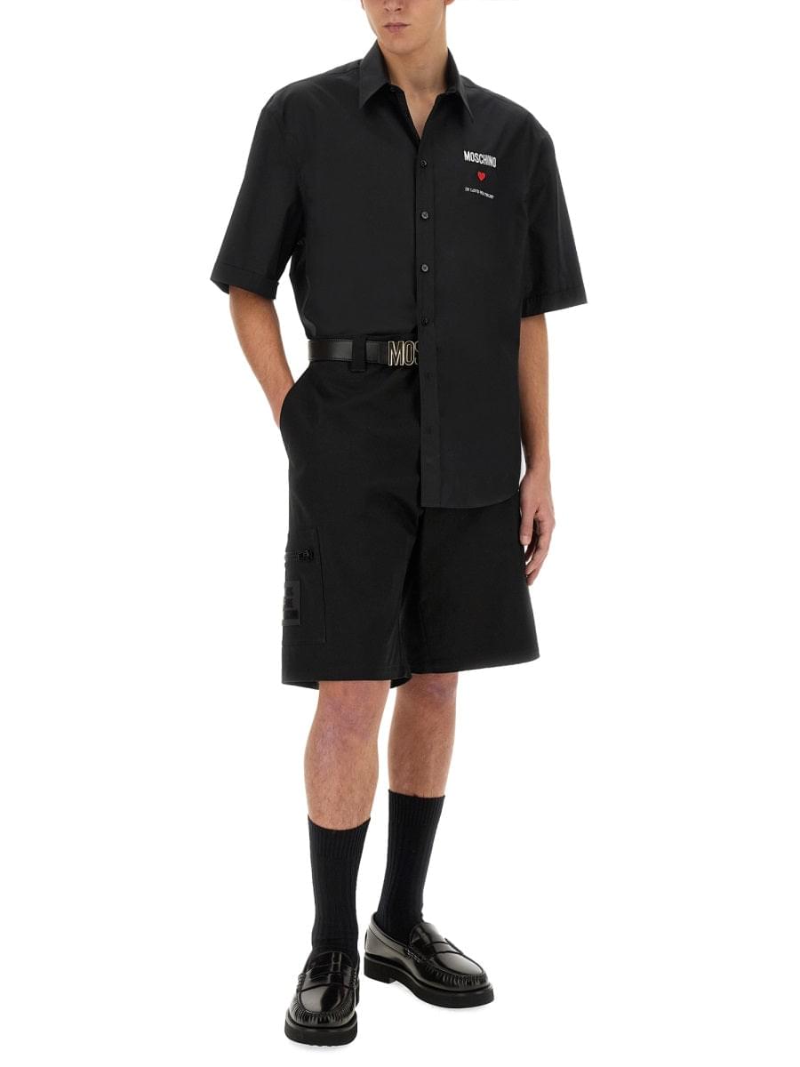 Moschino Men Bermuda With Logo