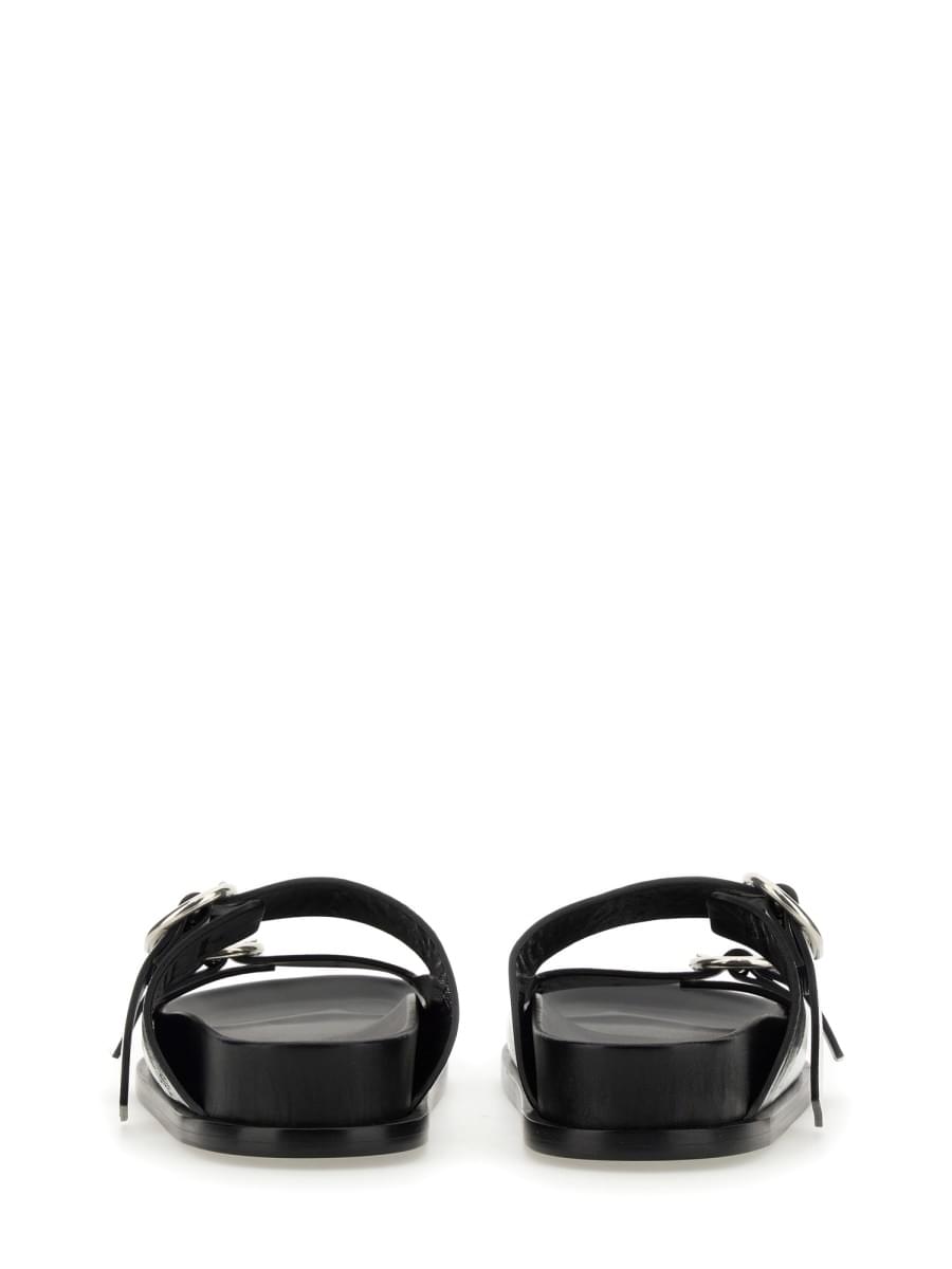 Jil Sander Women Leather Sandal With Buckle