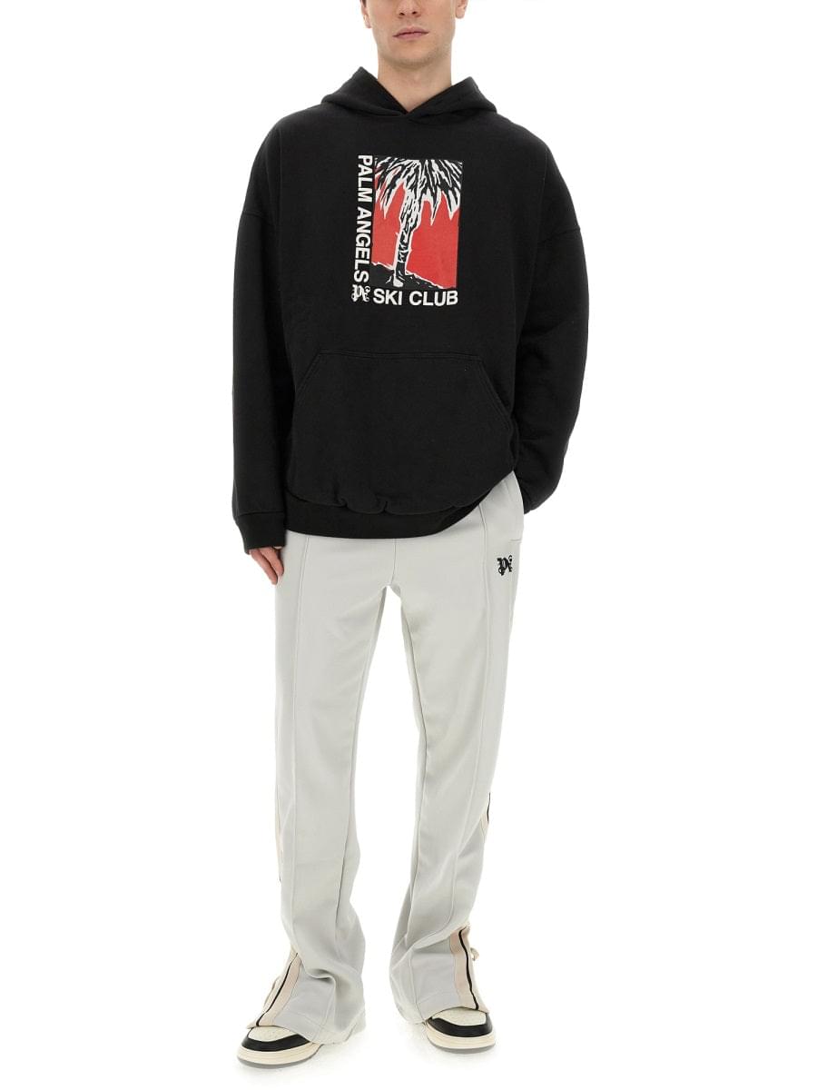 Palm Angels Men Palm Ski Club Print Sweatshirt