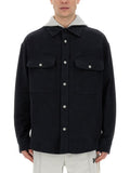 Palm Angels Men Shirt-Jacket With Monogram