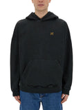 Palm Angels Men "Burning Monogram" Print Sweatshirt