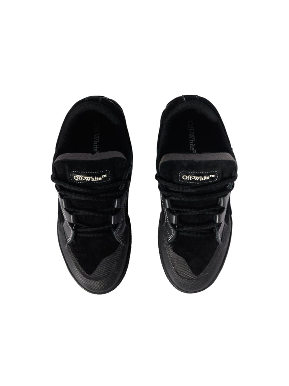 Off White Men Black 779 Vulcanized Leather Sneakers