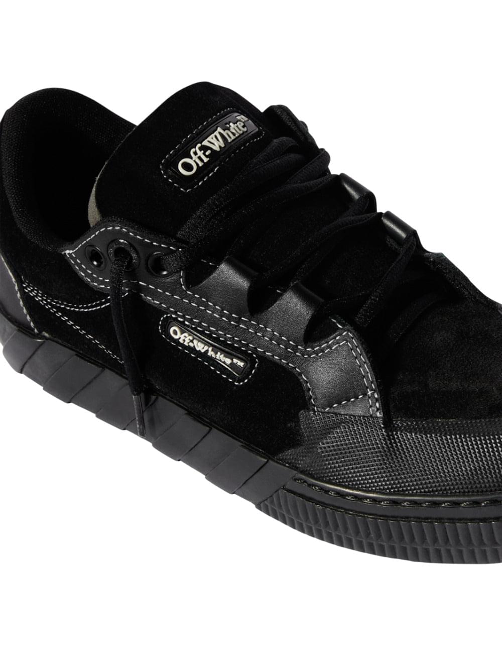 Off White Men Black 779 Vulcanized Leather Sneakers