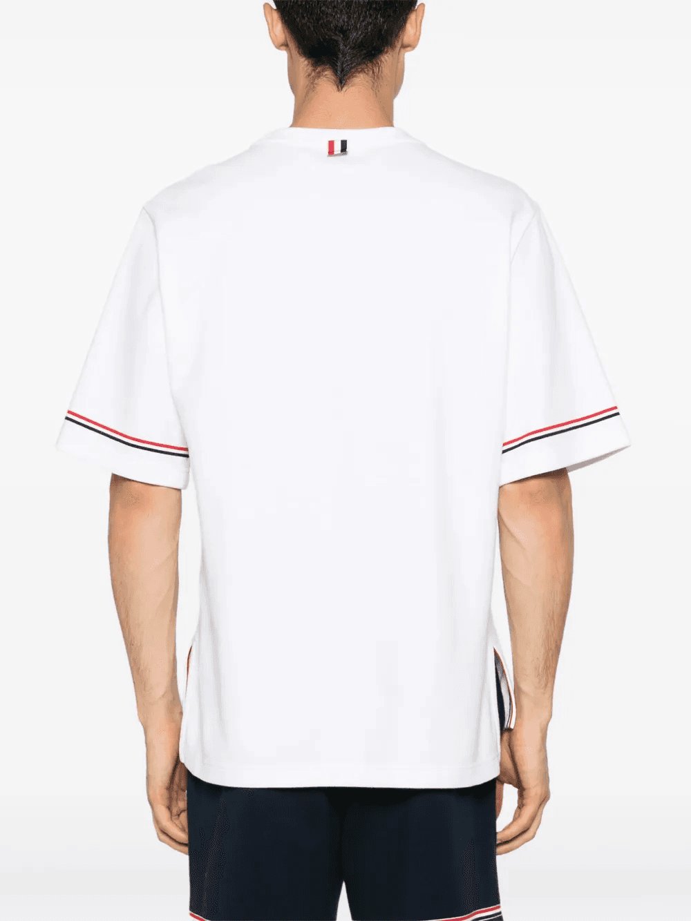 Thom Browne Men Rwb Stripe T-Shirt