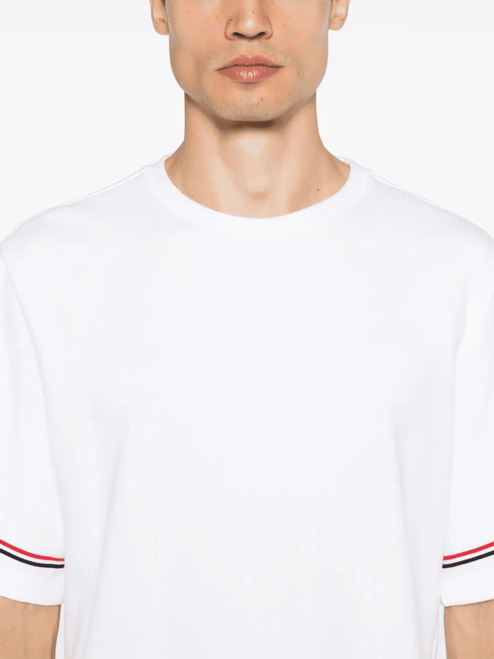 Thom Browne Men Rwb Stripe T-Shirt