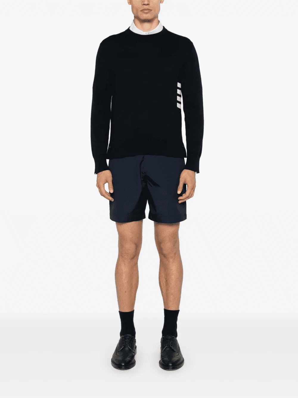 Thom Browne Men 4-Stripe Detail Sweater