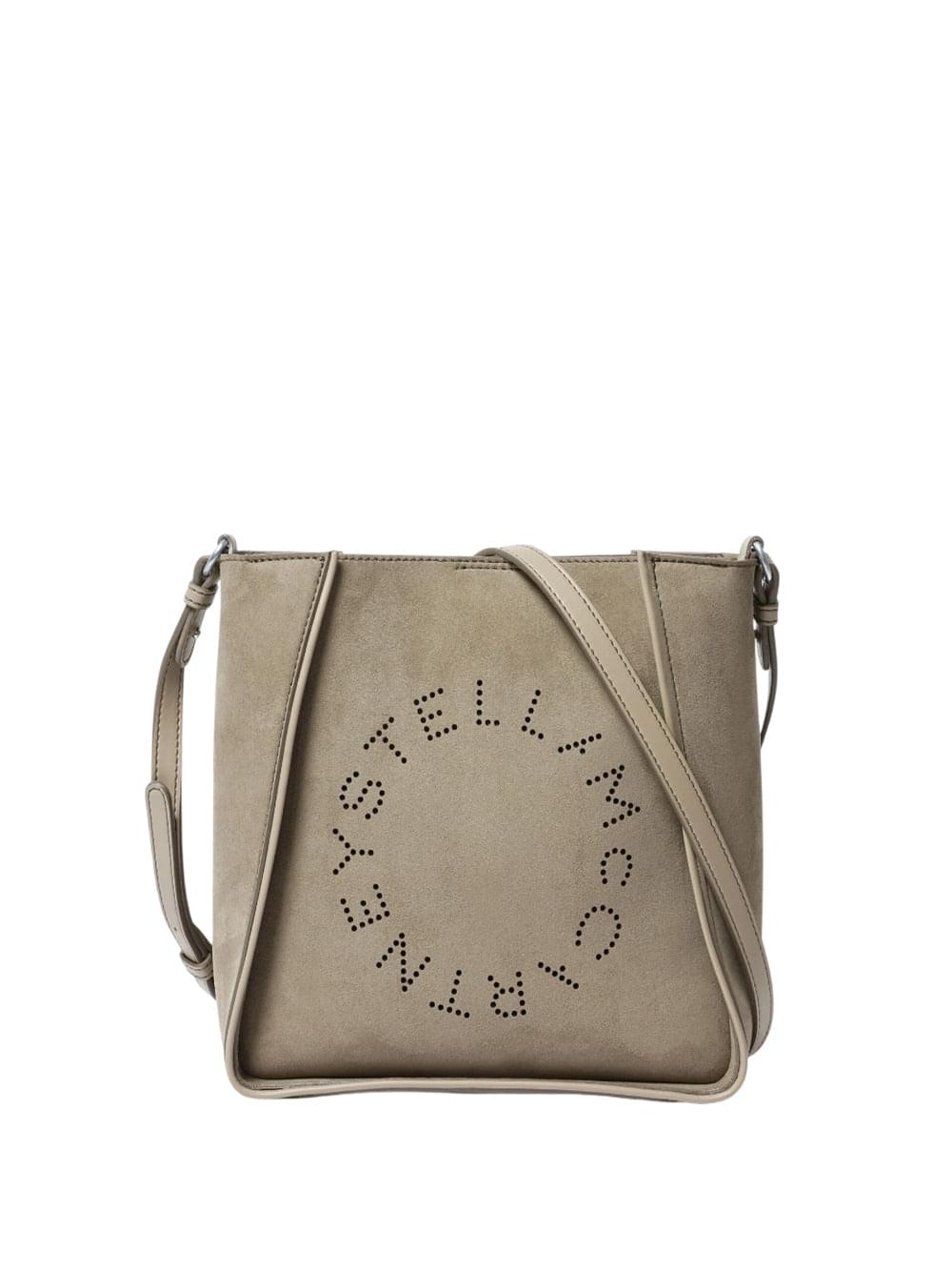 Stella Mccartney Women Alter Suede Shoulder Bag With Piping Details