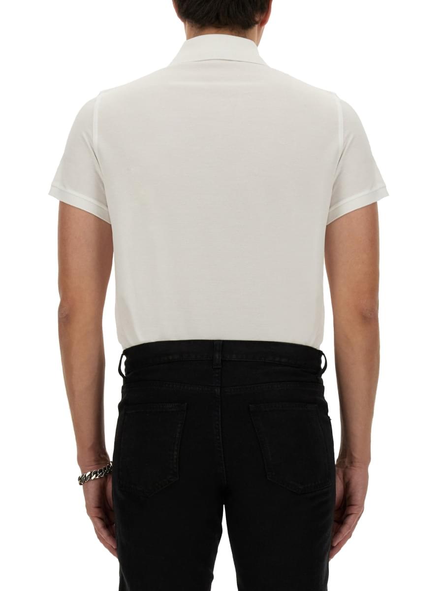 Saint Laurent Men Monogram Polo