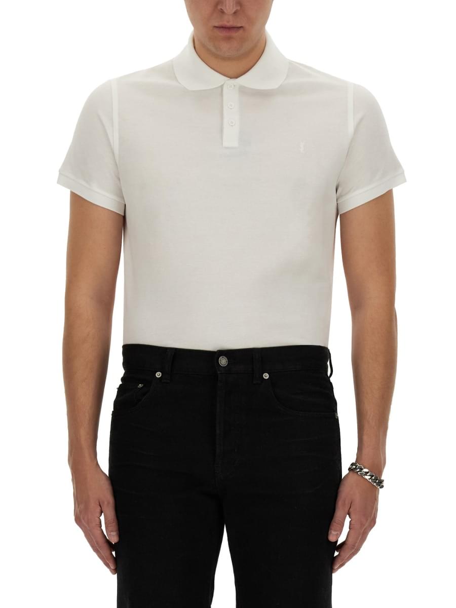 Saint Laurent Men Monogram Polo