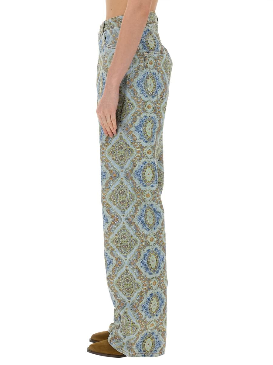 Etro Women Jeans Con Stampa Paisley