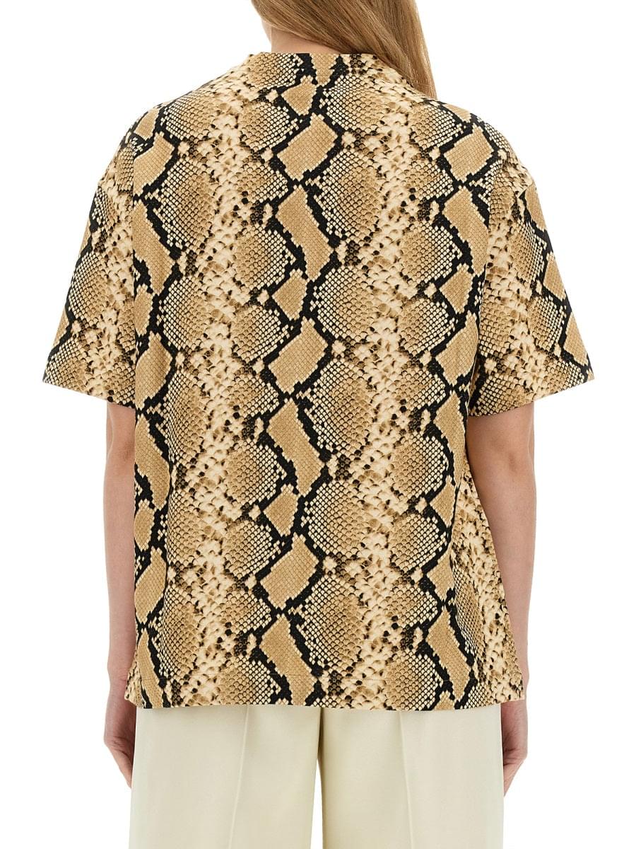 Jil Sander Women T-Shirt With Animal Pattern