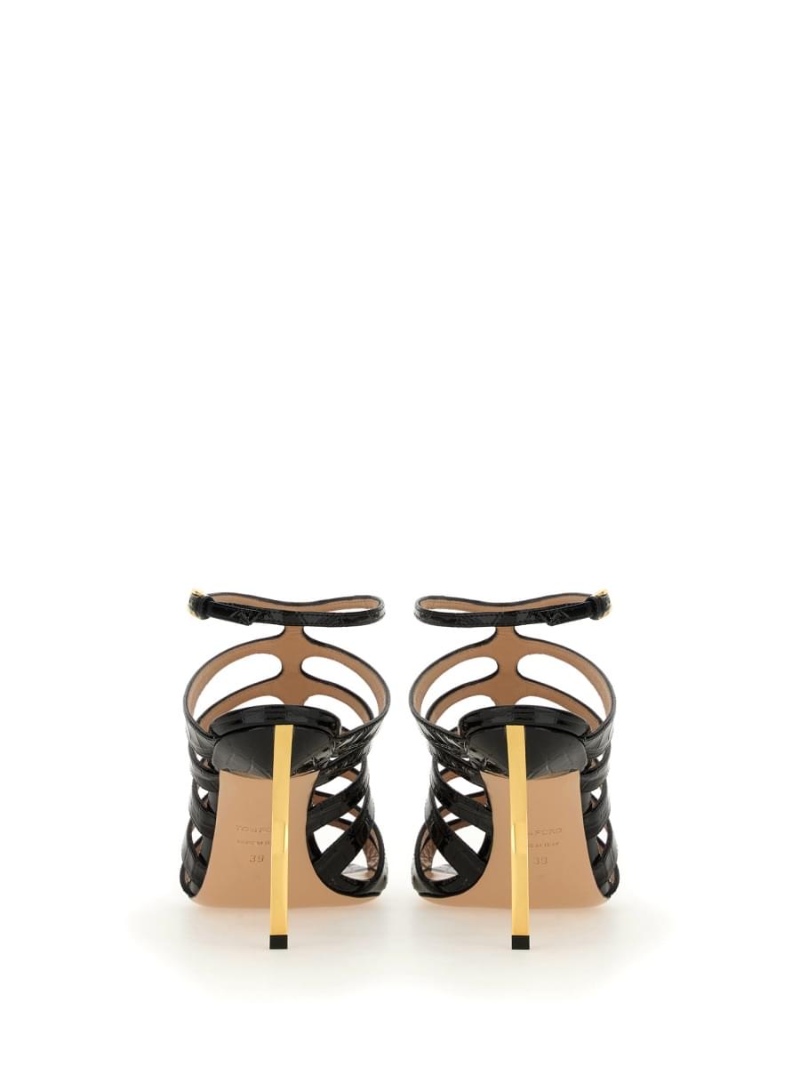 Tom Ford Women Leather Sandal