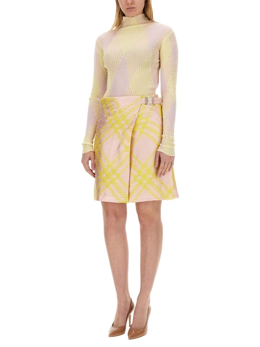 Burberry Women Shirt With Check Pattern