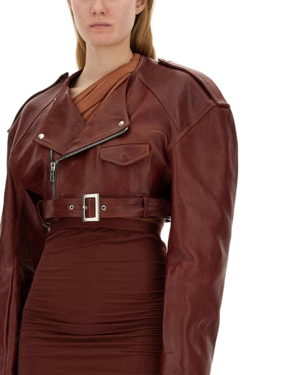 Rick Owens Women Leather Jacket