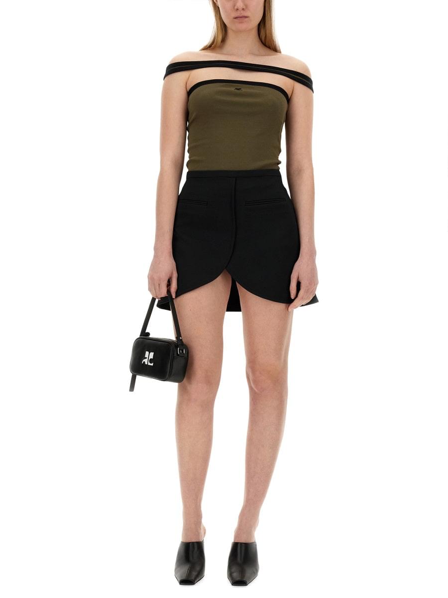 Courreges Women "Ellipse" Mini Skirt