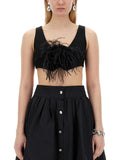 Moschino Women Vests With Rose.