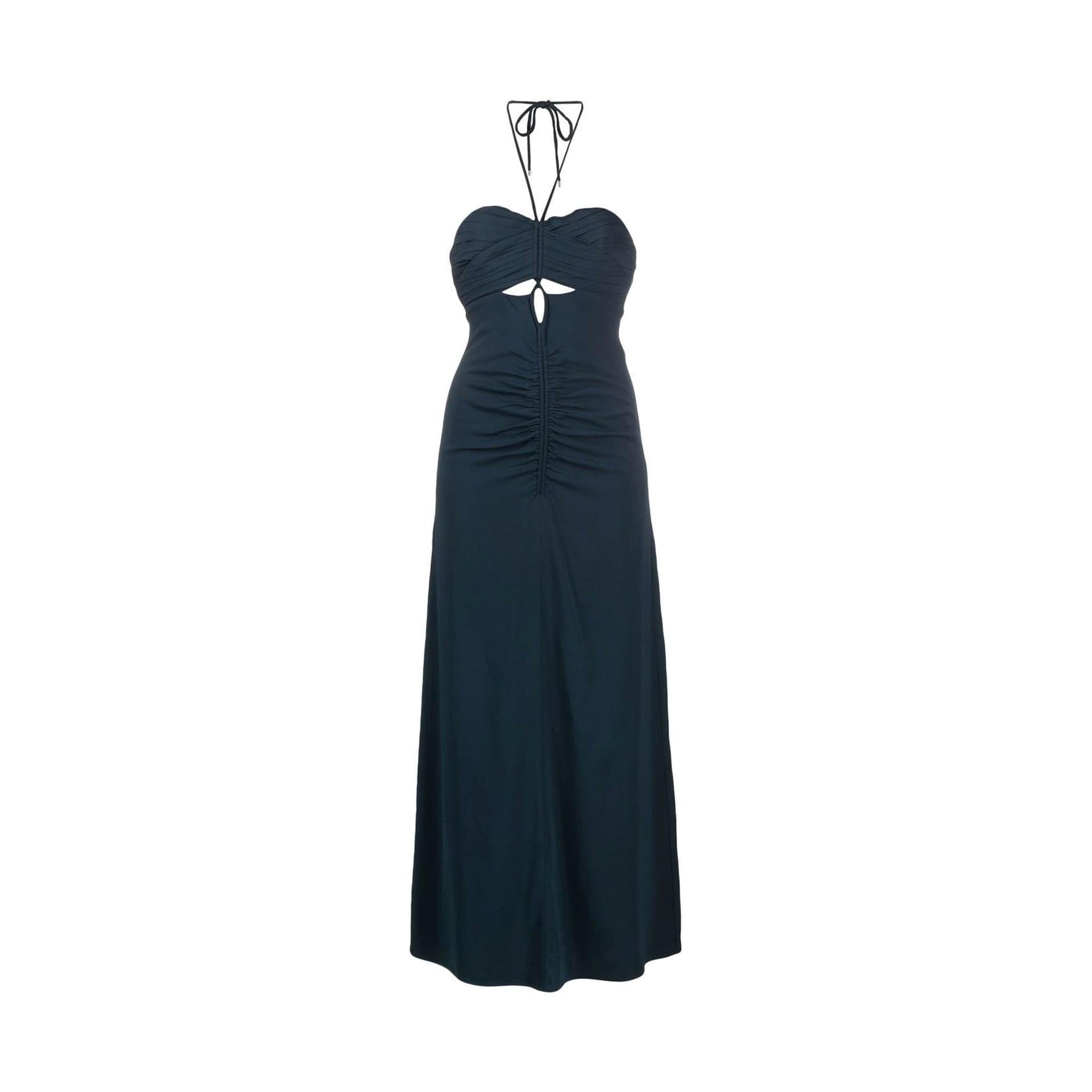 Self-Portrait Cut-Out Ruched Maxi Dress Women